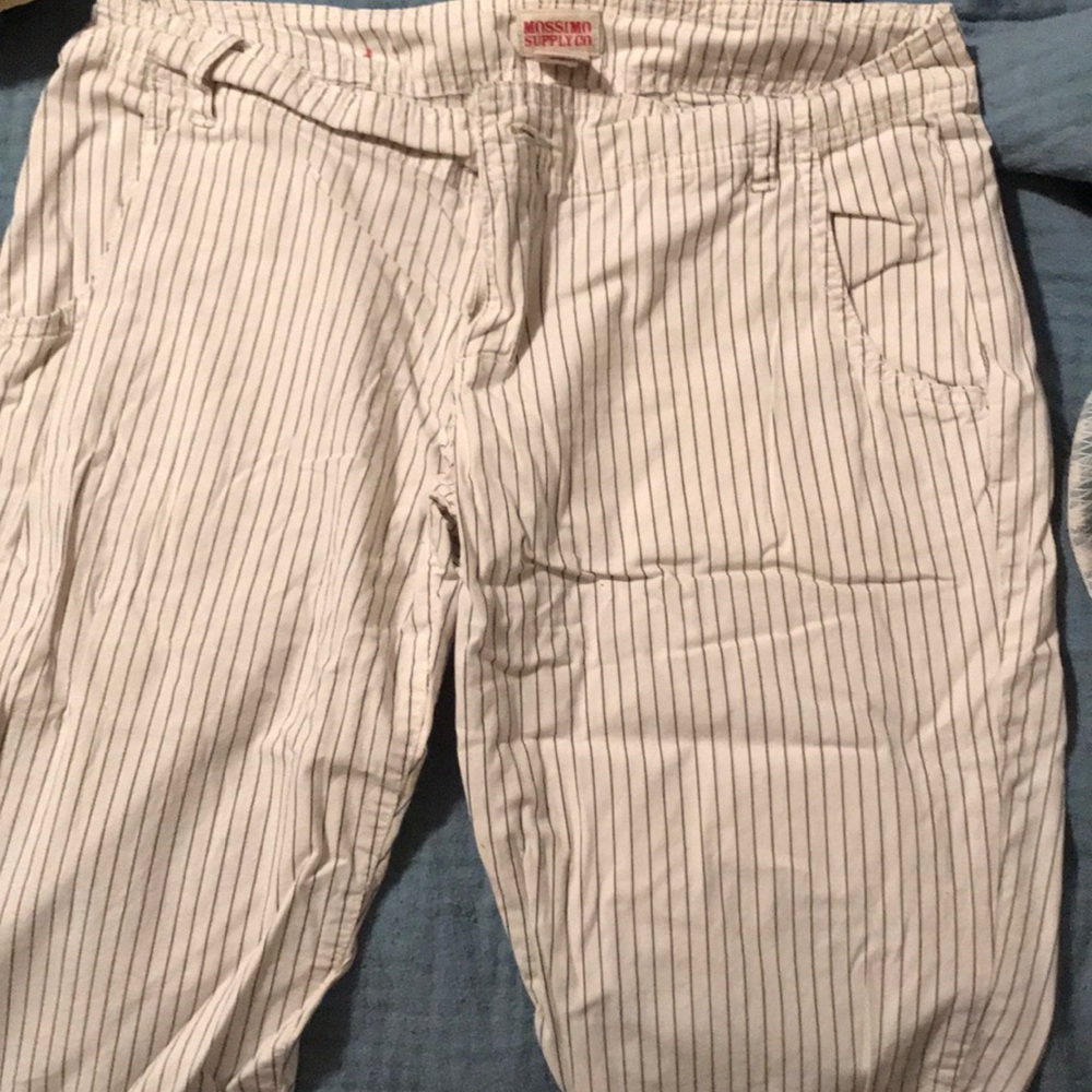 Pin Striped Bermuda Shorts